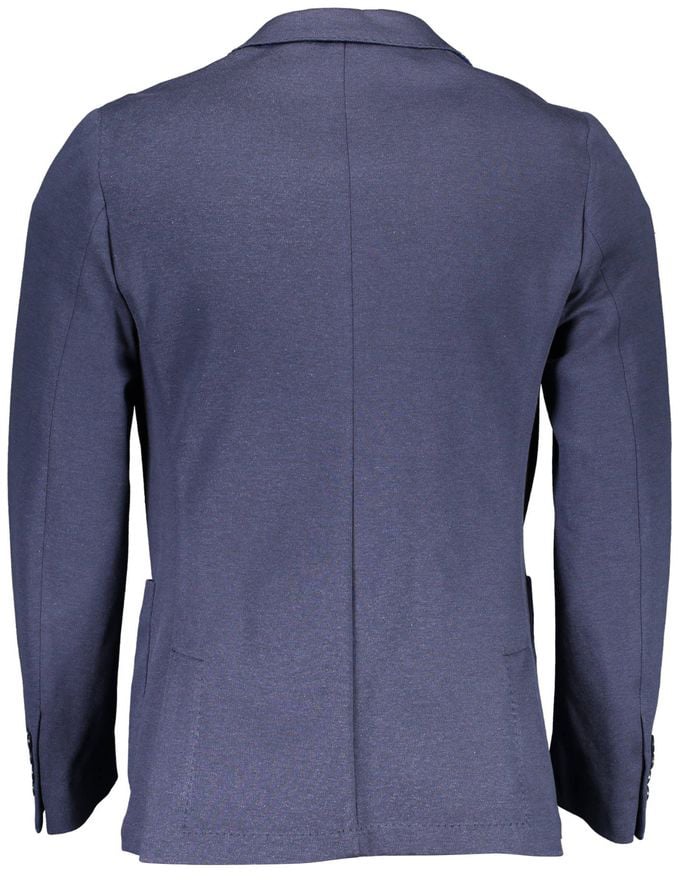 Gant Blue Cotton Men's Jacket Blauw