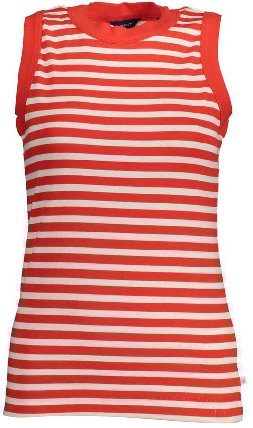 Gant Gant Red Organic Cotton Women Tank Top Rood