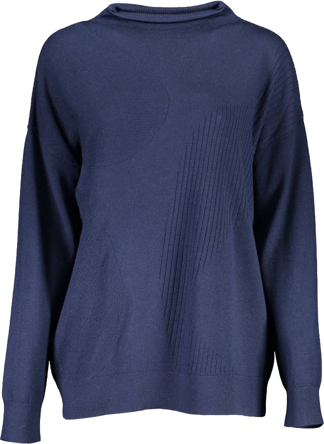 Gant Blue Wool Sweater Blauw