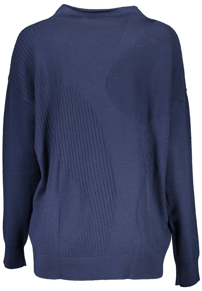 Gant Blue Wool Sweater Blauw