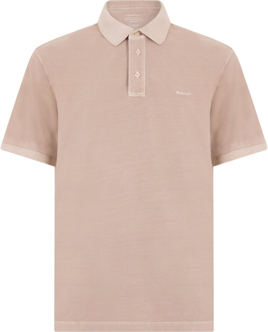Gant Short sleeve polo in cotton piqué Beige