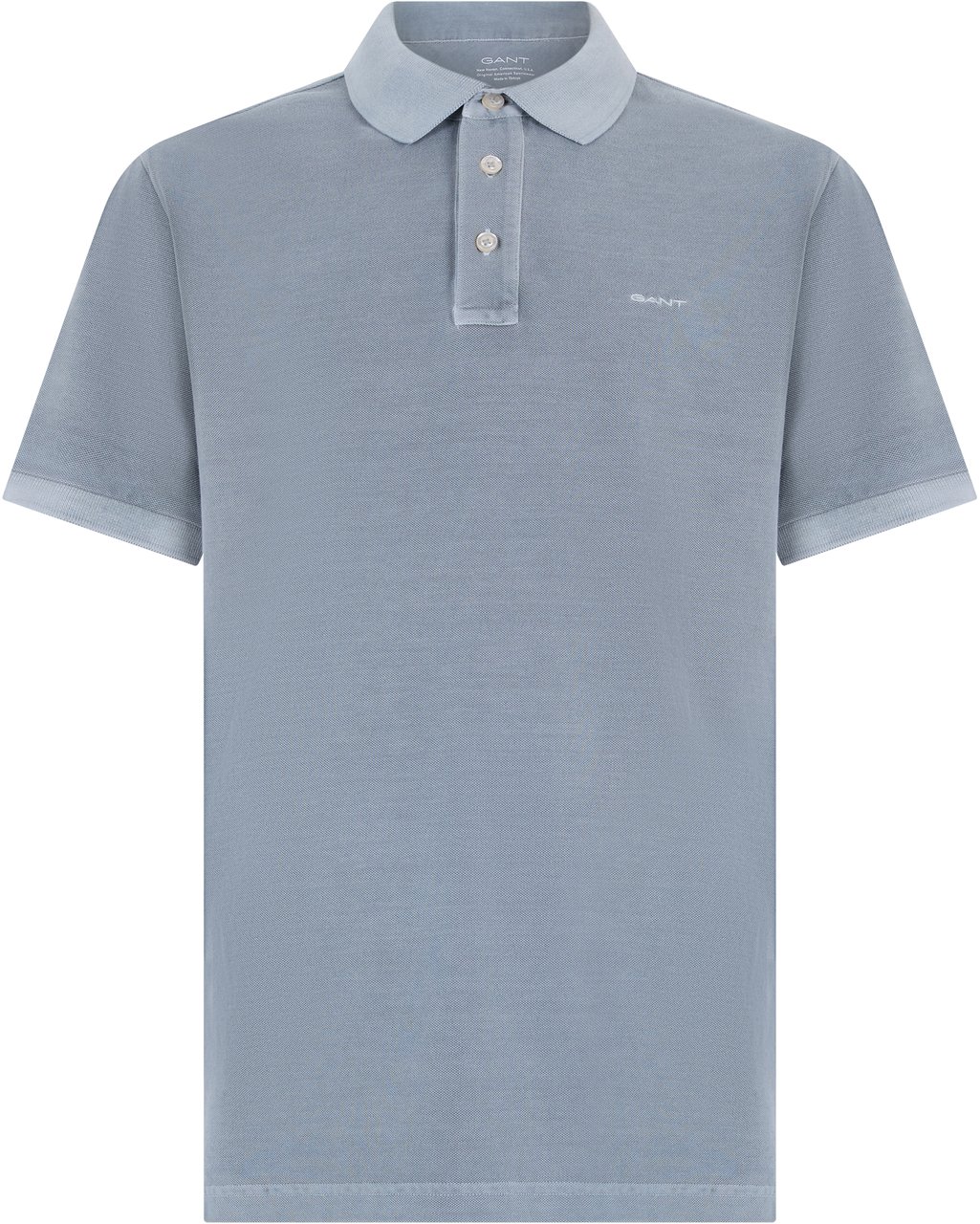 Gant Short sleeve polo with logo Blauw