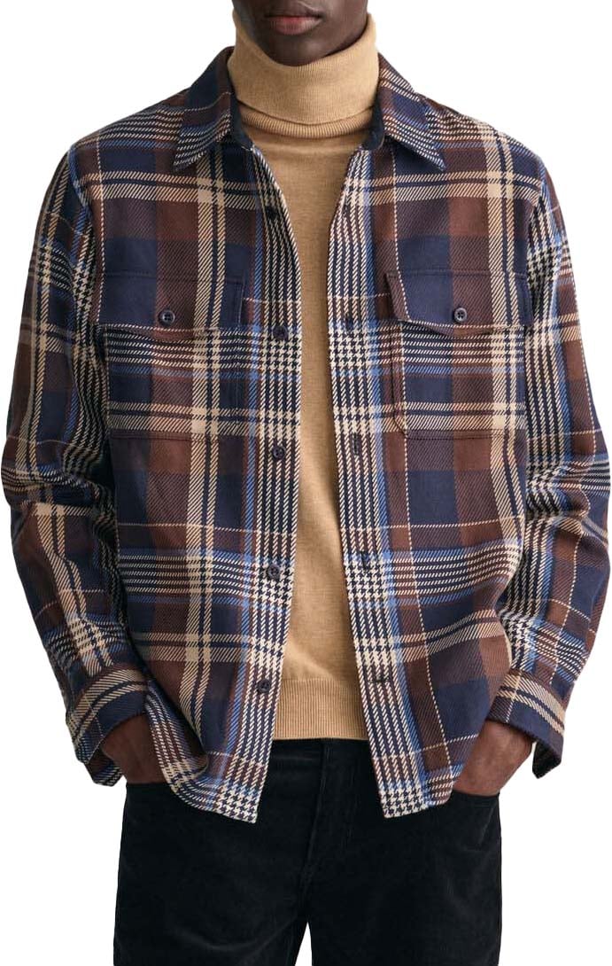 Gant Gant Overshirts Blauw 3230203 410 Blauw