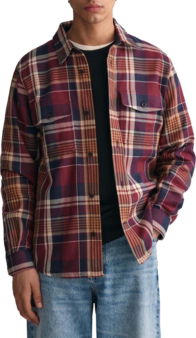 Gant Gant  Overshirts Bordeaux 3230203 644 Rood