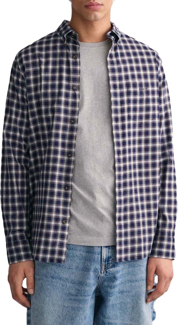 Gant Gant  Lange Mouw Overhemden Blauw 3230213 409 Blauw