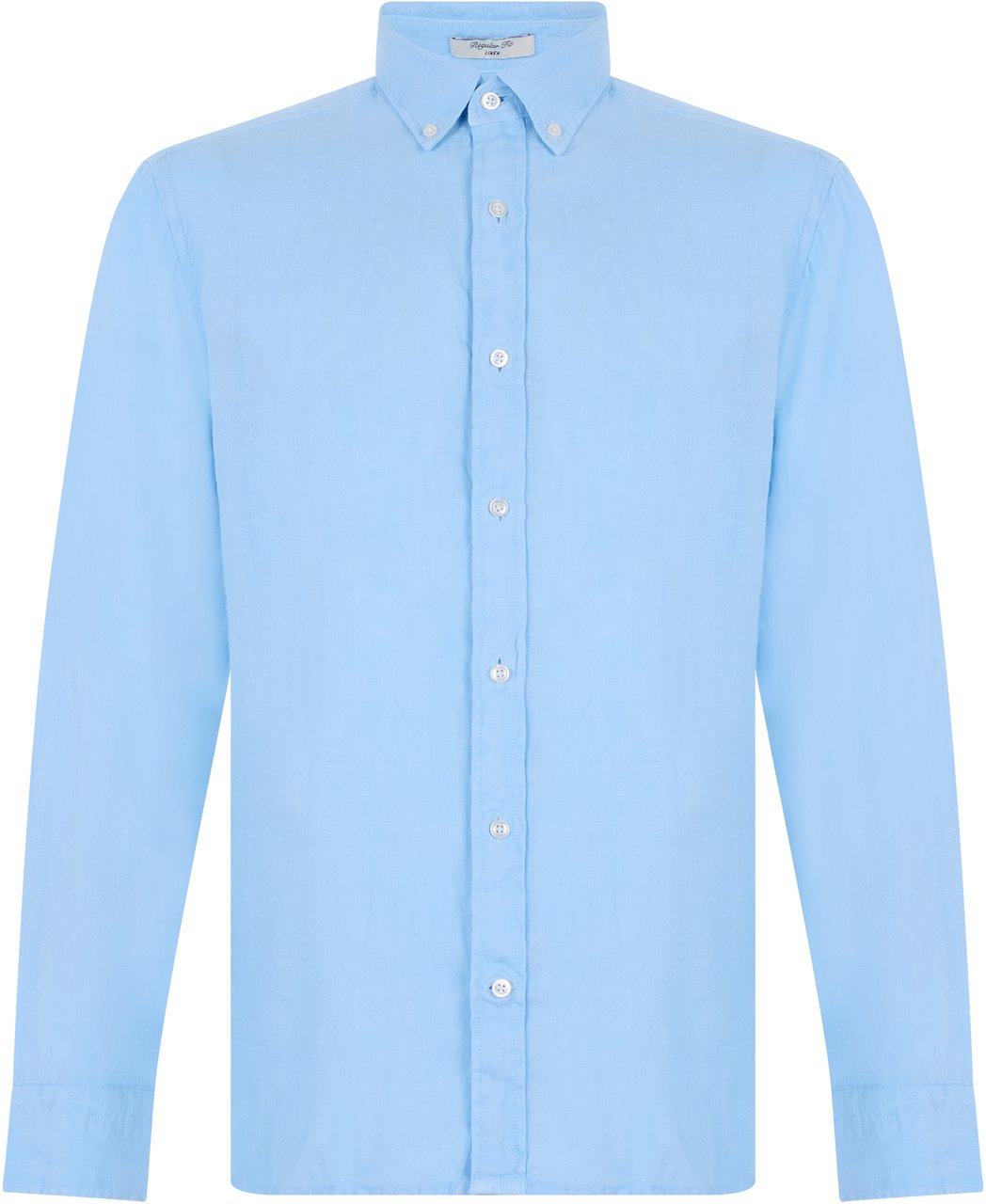 Gant Long sleeve linen shirt Lichtblauw