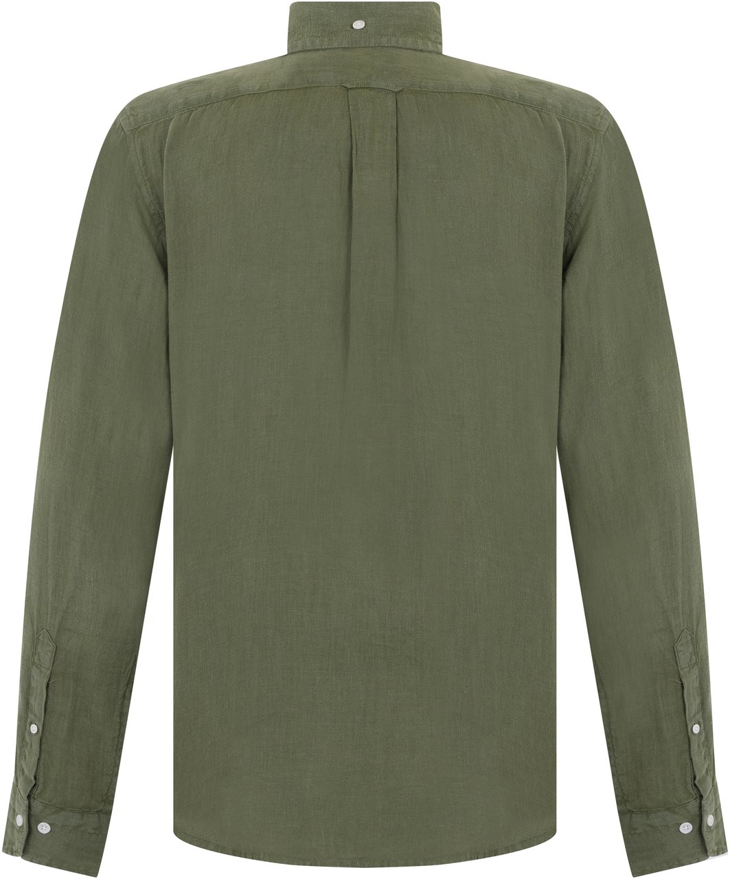 Gant Long sleeve linen shirt Groen