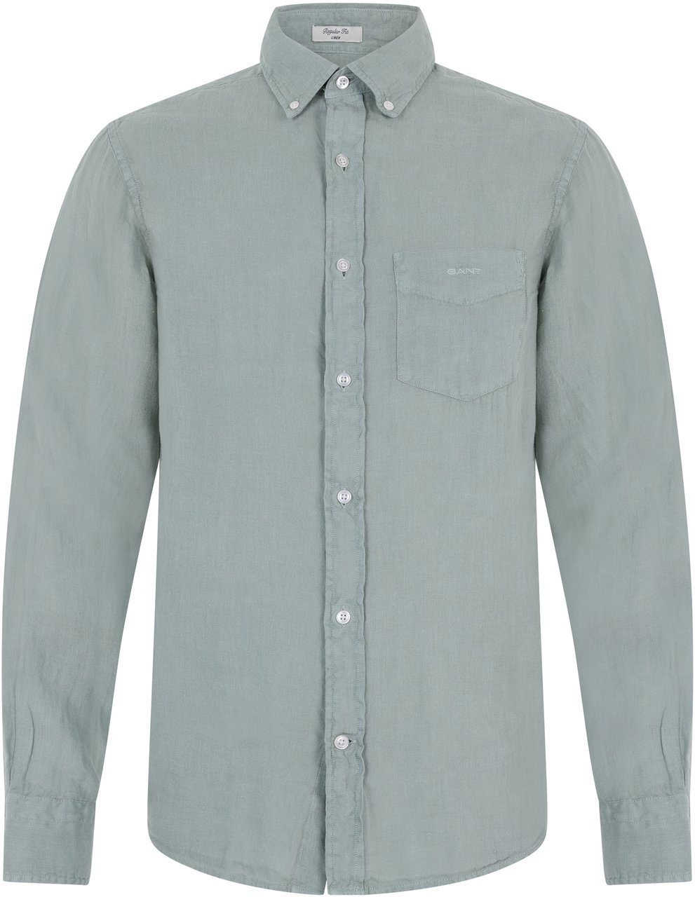 Gant Linen long-sleeve shirt Groen