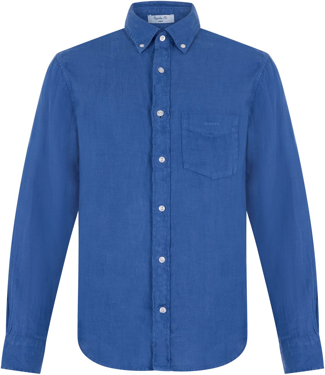 Gant Long sleeved linen shirt Blauw