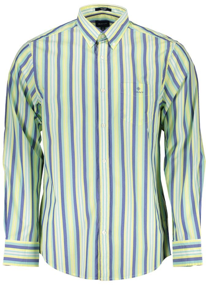 Gant Gant Yellow Cotton Men Shirt Geel