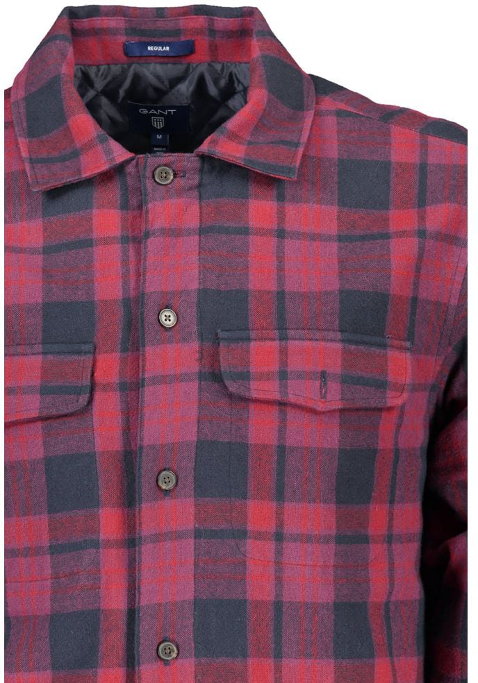 Gant "Viola Cotton Men Shirt with Long Sleeves and Italian Collar" Paars