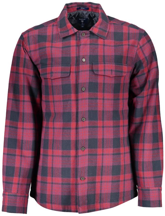 Gant "Viola Cotton Men Shirt with Long Sleeves and Italian Collar" Paars