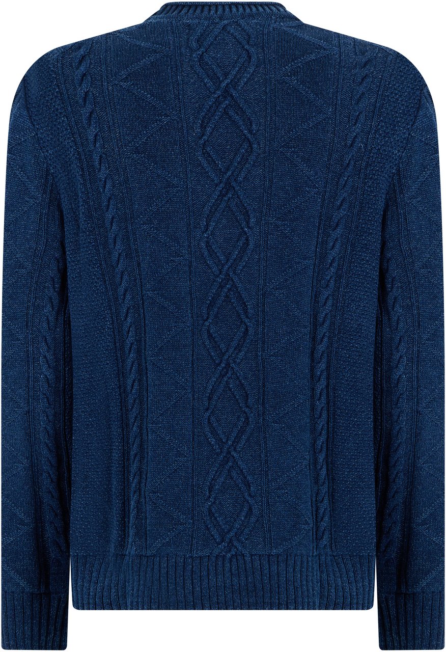 Gant Crew neck sweater in cotton Blauw
