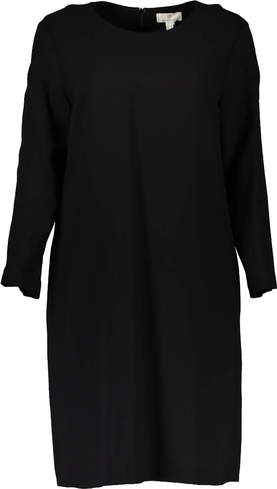 Gant Black Viscosa Women's Dress Zwart