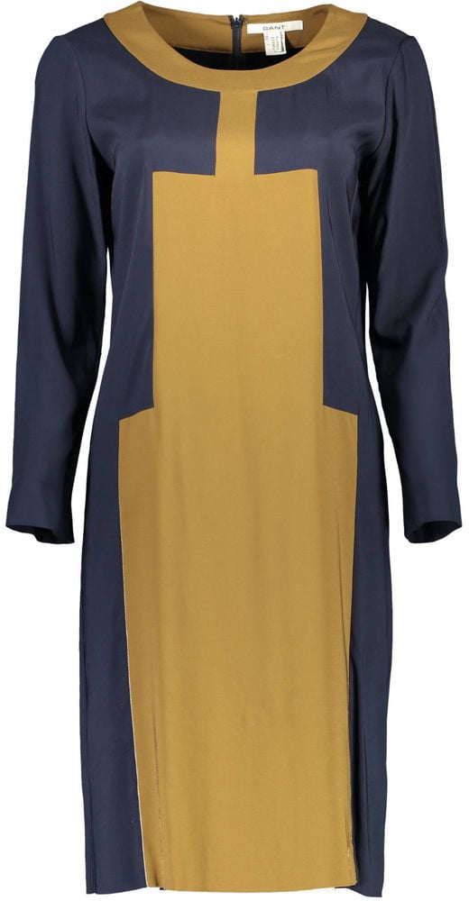 Gant Gant Blu Viscosa Donna Dress Blauw