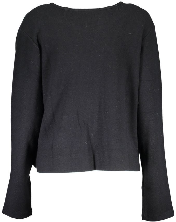Gant Black Wool Women Cardigan Zwart
