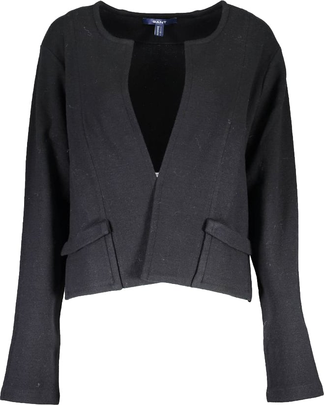 Gant Black Wool Women Cardigan Zwart