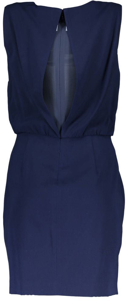 Gant Gant Blue Viscose Women Dress Blauw