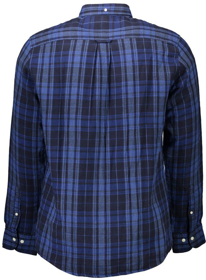 Gant Gant Blu Cotton Men Shirt Blauw