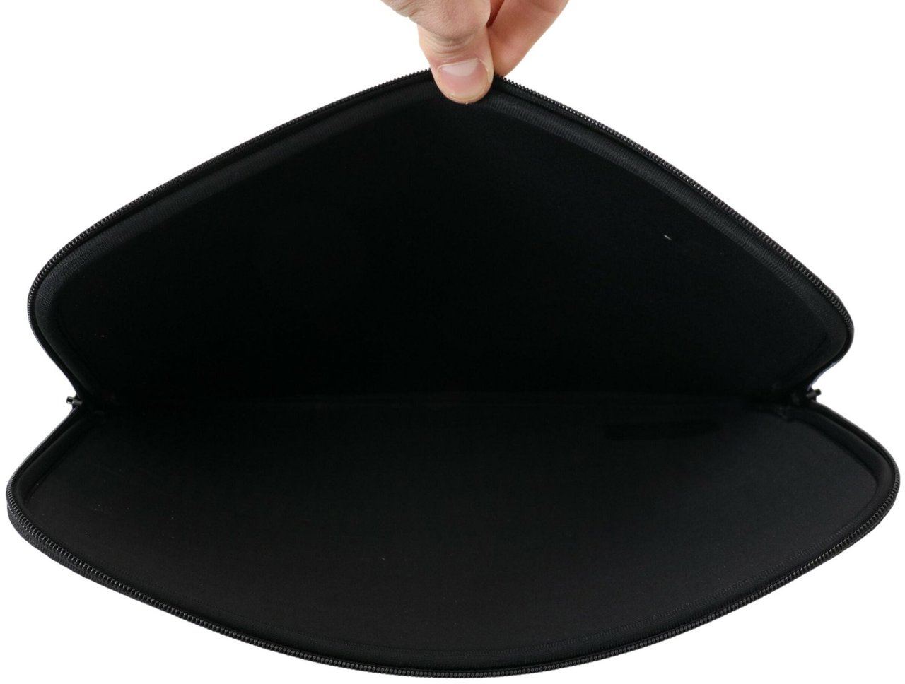 Gant Black Padded Pouch Bag Zipper Cover Sleeve Case Zwart