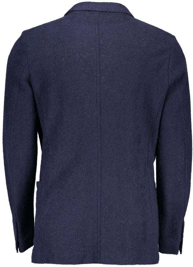Gant Blue Wool Blazer Blauw
