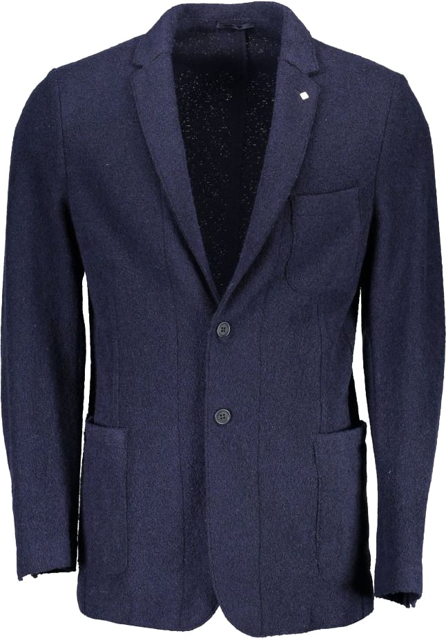 Gant Blue Wool Blazer Blauw