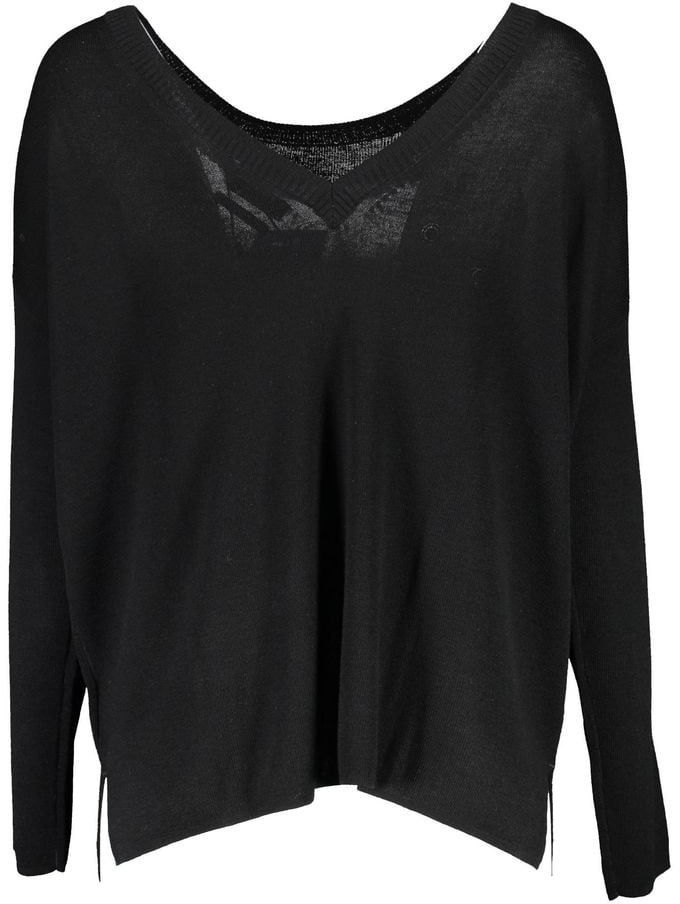 Gant Gant Black Wool Women Sweater Zwart