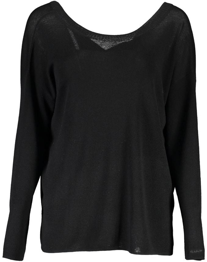 Gant Gant Black Wool Women Sweater Zwart
