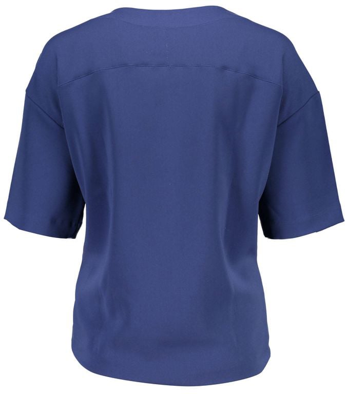 Gant Gant Blue Cotton Women T-Shirt Blauw