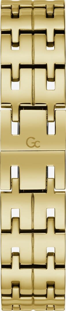 GC GC Horloge Y78002L1MF Staal met Geelgoude Plating Quartz Swiss Made gezet met Swarovski Steentjes Goud