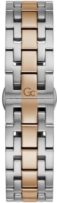 GC GC Horloge Y81003G7MF Staal Bi-color Quartz Swiss Made Chronograaf met Blauww Wijzerplaat Navy