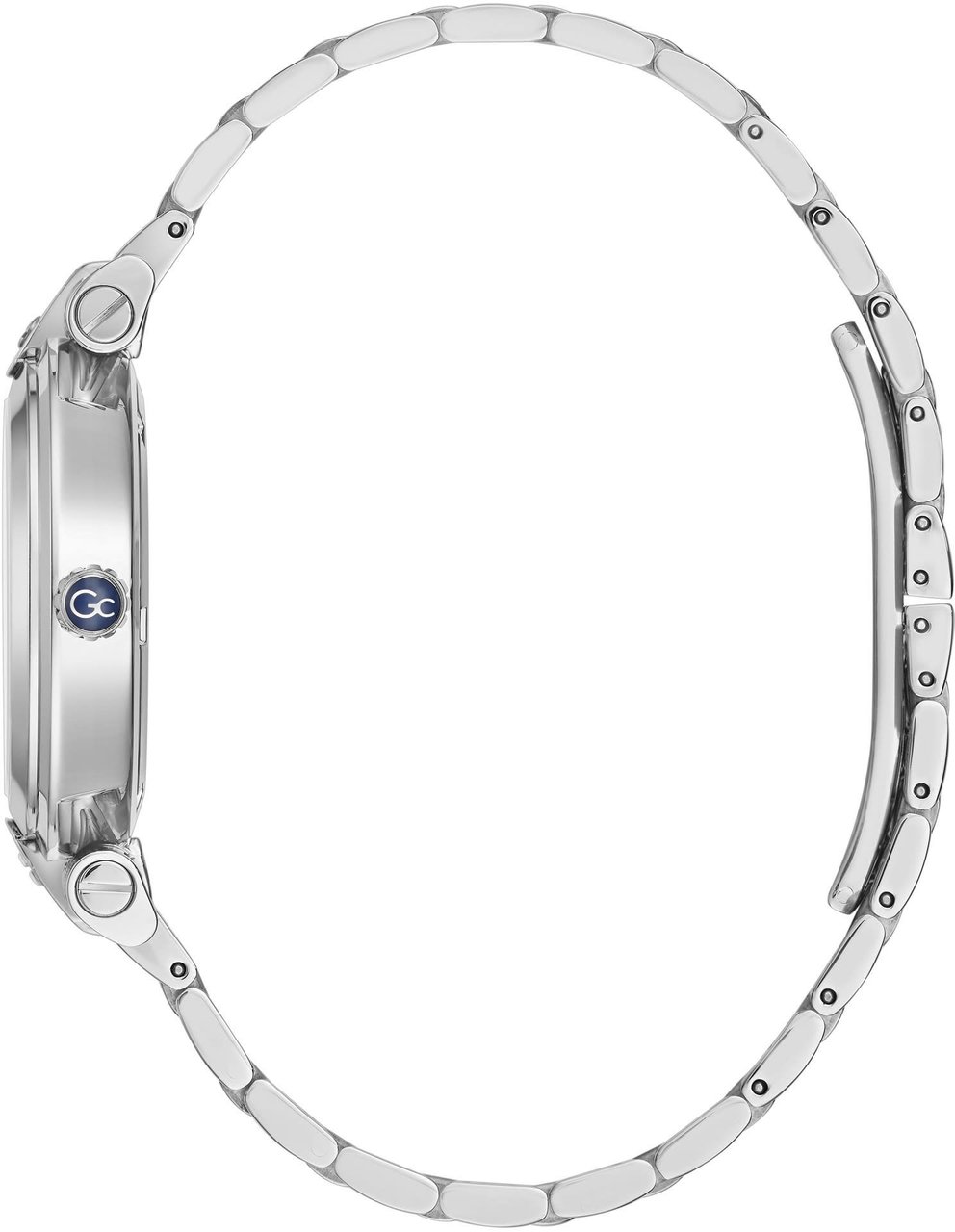GC Y96003L1MF horloge dames staal 34 mm met Mother of pearl wijzerplaat met rose accenten Zilver