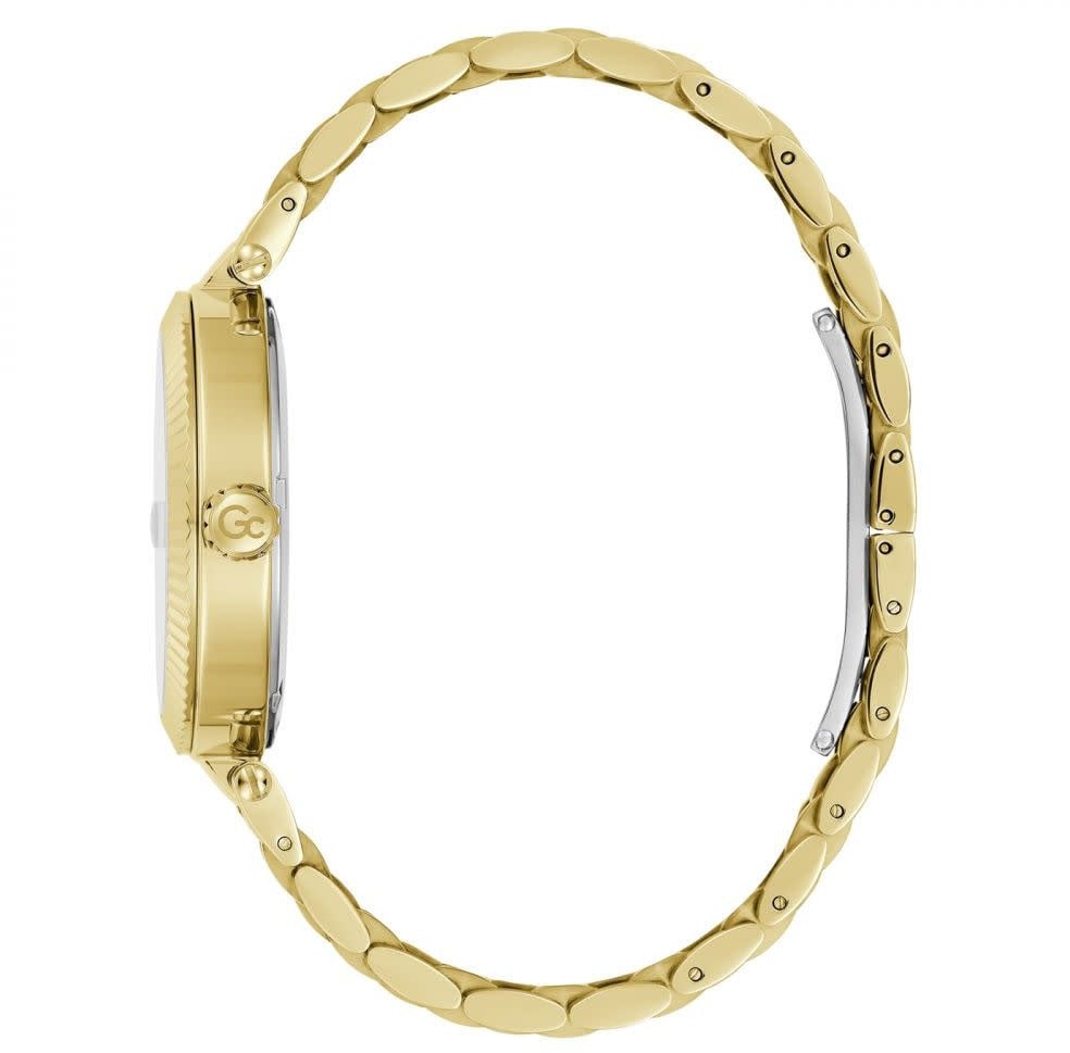 GC GC Horloge Z36002L6MF Staal met Geelgoude Plating Quartz Swiss Made met Romeinse Cijfers Goud