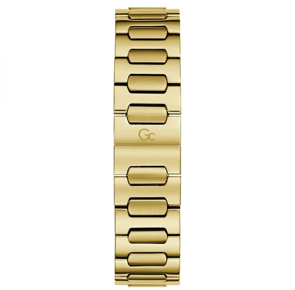 GC GC Horloge Z38002L1MF Staal met Geelgoude Plating Quartz Swiss Made gezet met Swarovski Stenen Goud