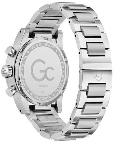 GC GC Horloge Z61005G7 Dress Staal Quartz Swiss made Chronograaf Zilver