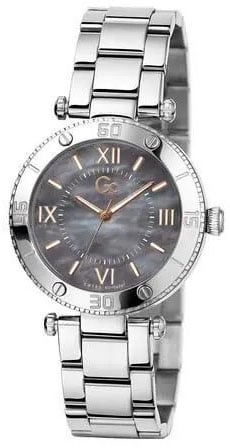 GC GC Horloge Z05001L5MF Muse Staal Quartz Swiss Made met Mother of Pearl Wijzerplaat Zilver