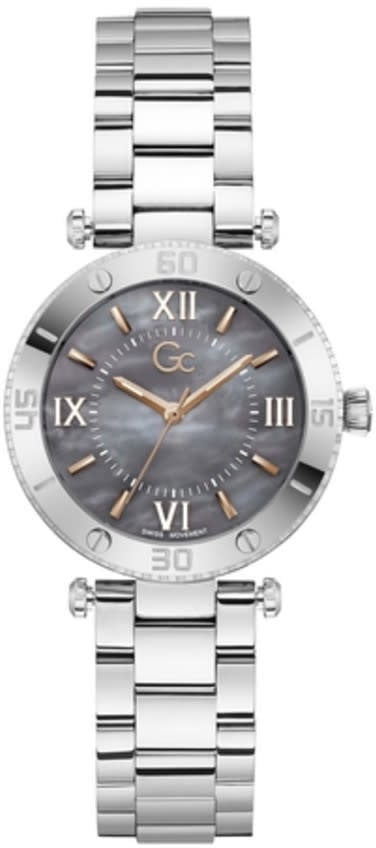 GC GC Horloge Z05001L5MF Muse Staal Quartz Swiss Made met Mother of Pearl Wijzerplaat Zilver