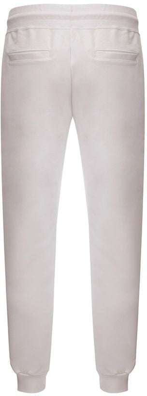 GCDS White Jogging Pants with GCDS Logo Divers