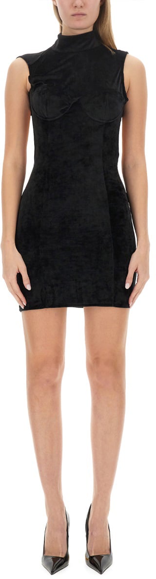 GCDS MINI DRESS Zwart