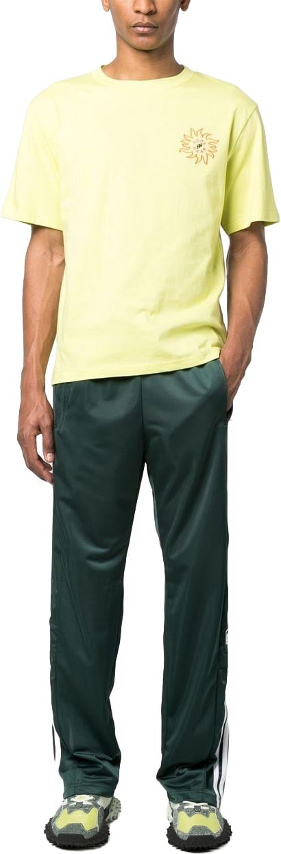 GCDS Yellow Surfing Wirdo Cotton T-Shirt Neutraal