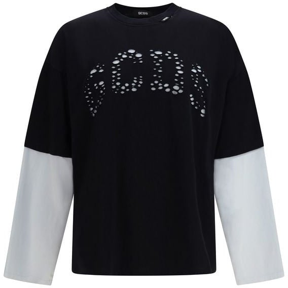 GCDS GCDS Black Cotton Sportswear Zwart