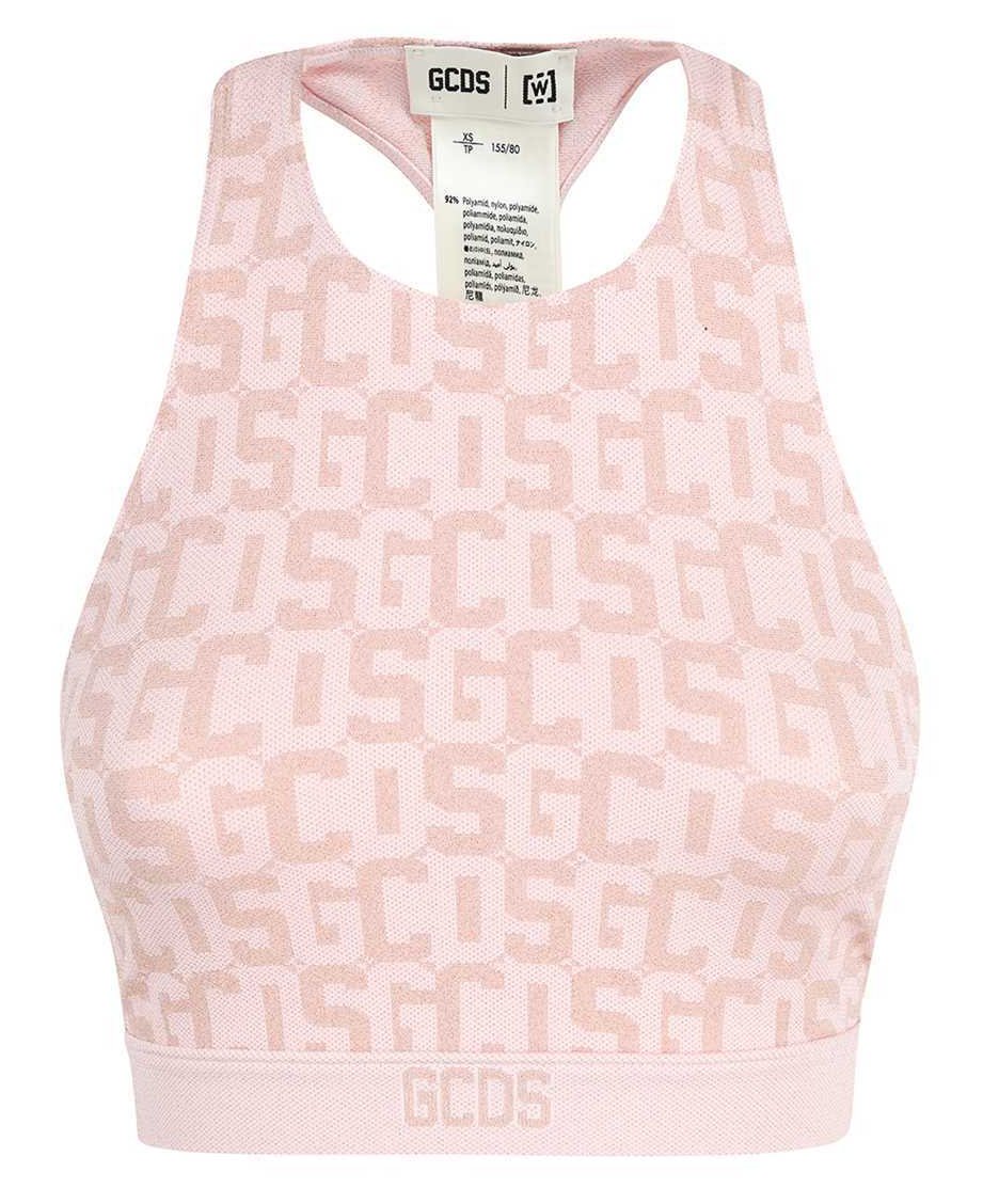 GCDS Tank top with logo Roze