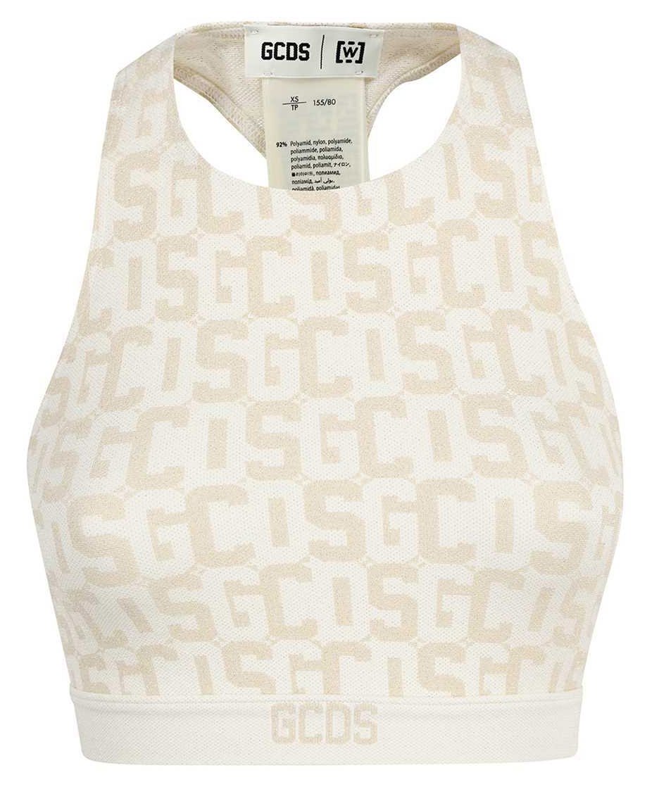 GCDS Tank top with logo Neutraal