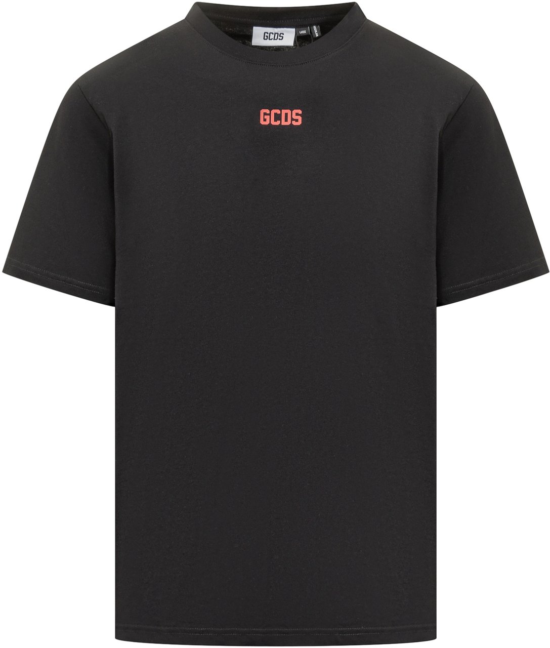 GCDS GCDS T-Shirt in Cotone con Logo Zwart