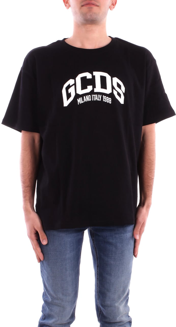 GCDS T-Shirts And Polos Black Zwart