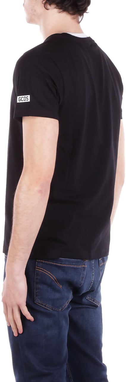 GCDS T-Shirts And Polos Black Zwart