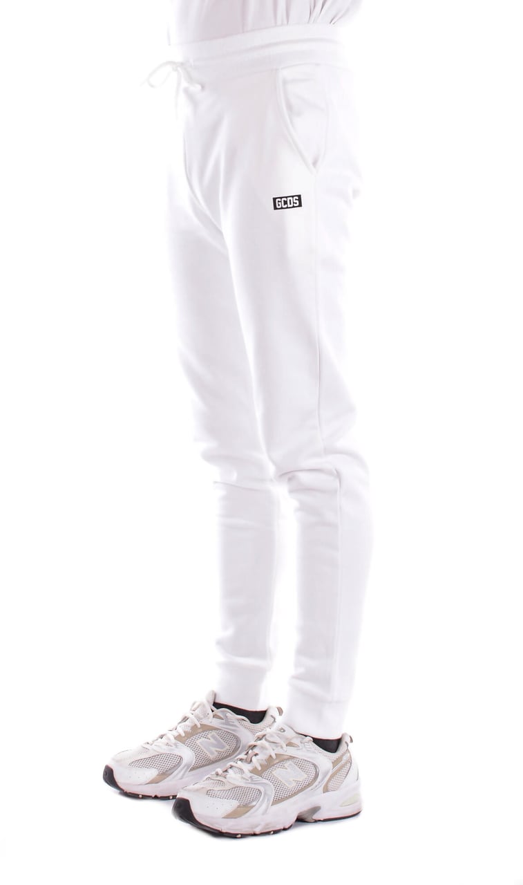 GCDS Trousers White Wit