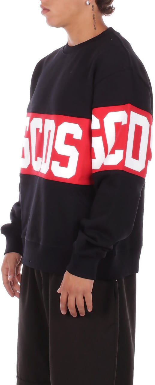 GCDS Sweaters Black Red White Zwart