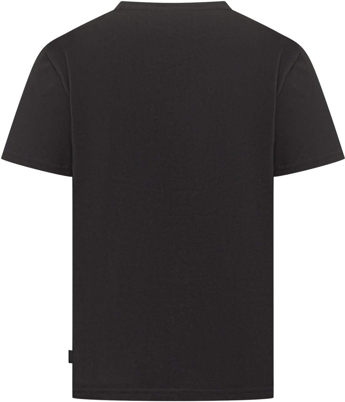 GCDS GCDS T-shirt Nera con Logo in Rilievo Zwart