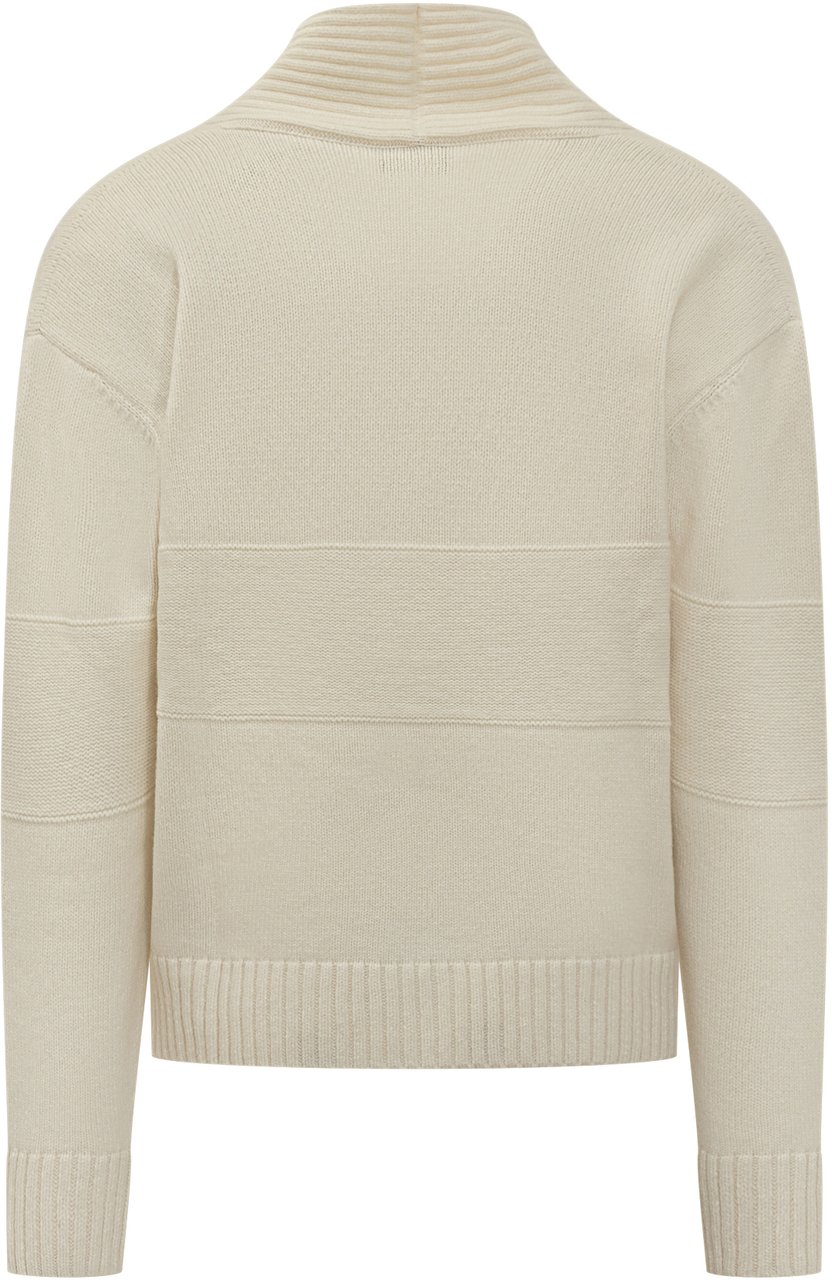 GCDS Cardigan in Maglia Logo GCDS Wit